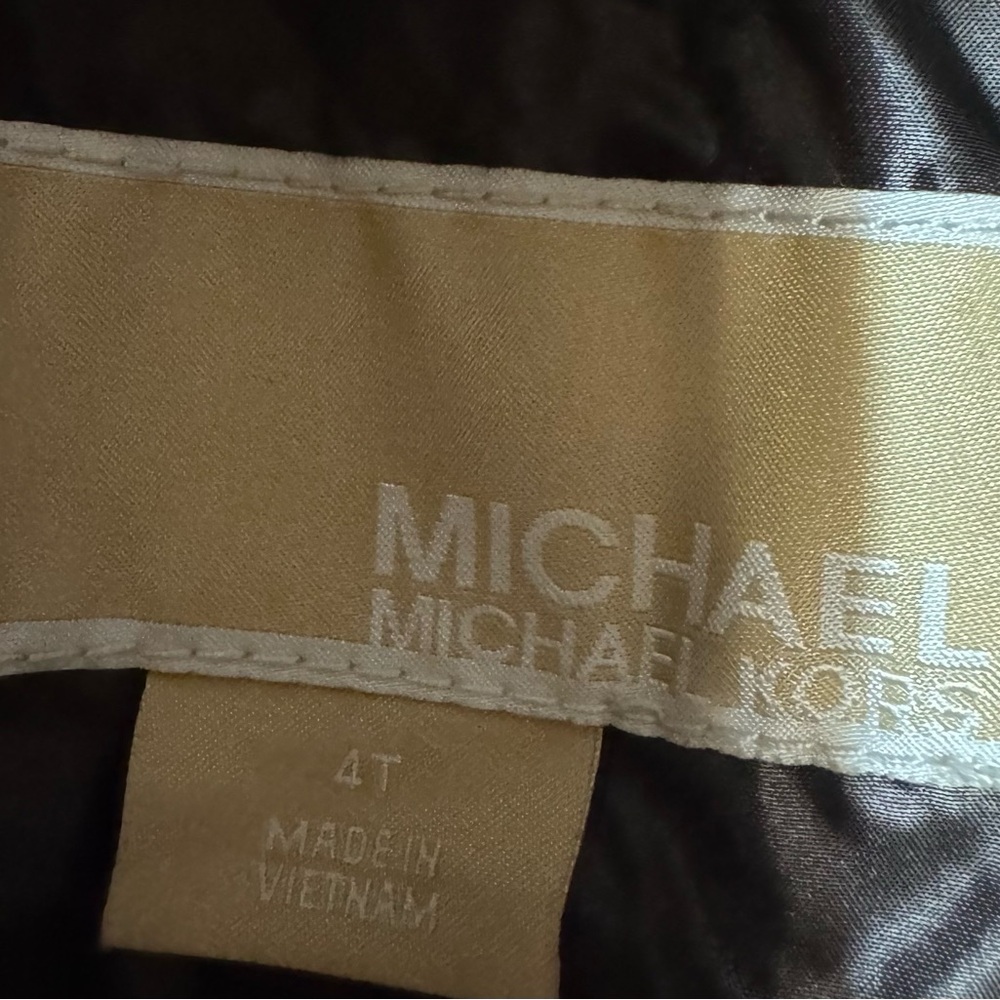 Michael Kors Black Jacket Kids 4T - Picture 3 of 3